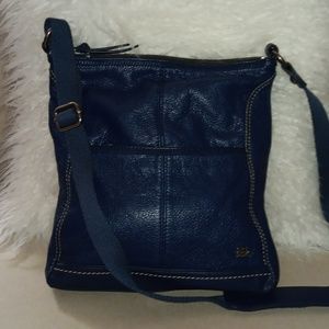 The Sak navy blue  leather crossbody bag